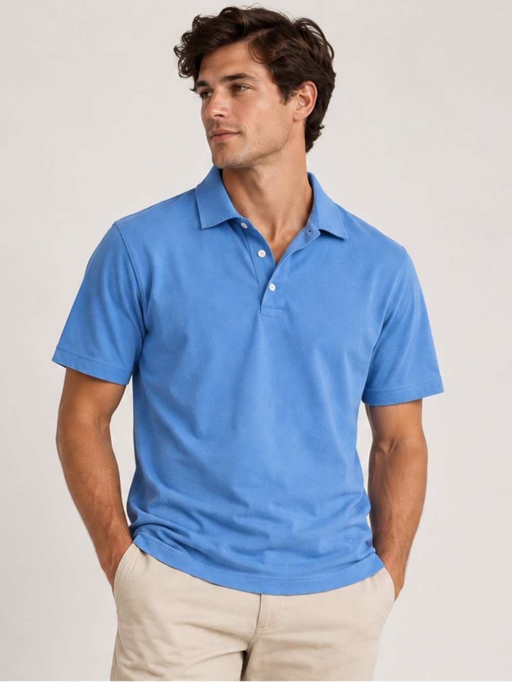 Brooks Brothers Supima Cotton Polo Shirt Men’s Large Blue Short Sleeve Preppy
